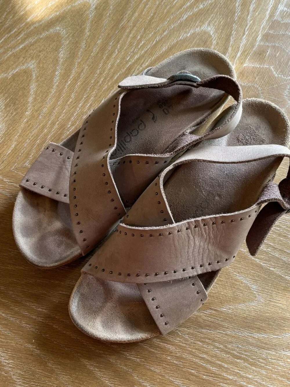 Birkenstock Samira Papillio Biscuit Rivets Nubuck Size 40 Narrow